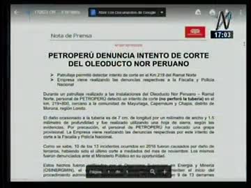 Petroperú denunció un intento de corte del Oleoducto Nor Peruano