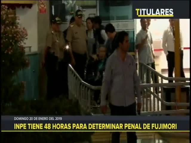 INPE tiene 48 horas para determinar penal de Fujimori