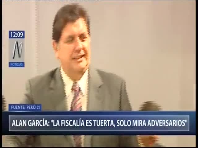 García asegura que Fiscalía solo mira a adversarios 