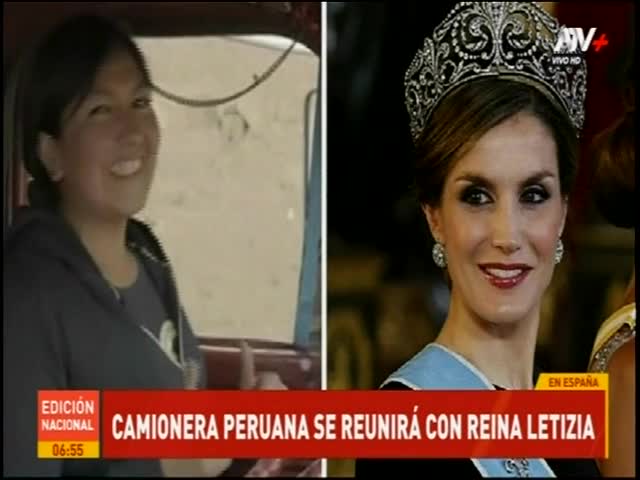 Camionera peruana se reunirá con reina Letizia 