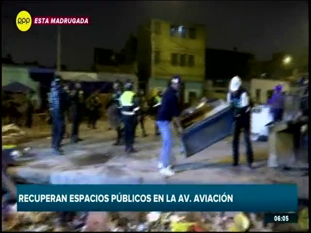 Recuperan espacios públicos en la av. Aviación