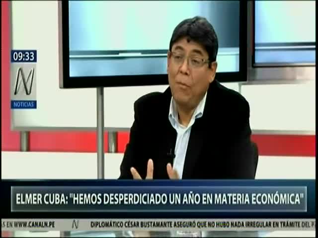 Elmer Cuba: Hemos desperdiciado un año en materia económica 