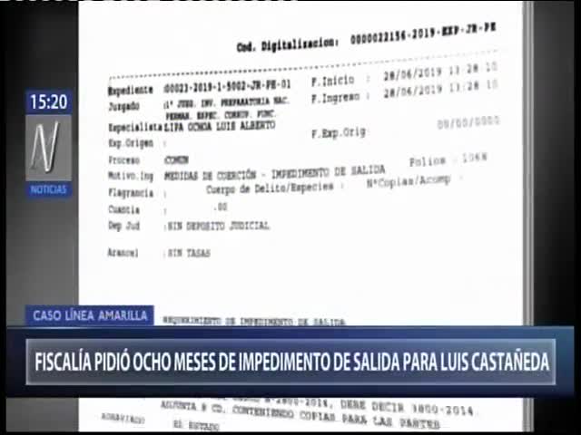 Fiscalía pidió ocho meses de impedimento de salida para Castañeda Lossio