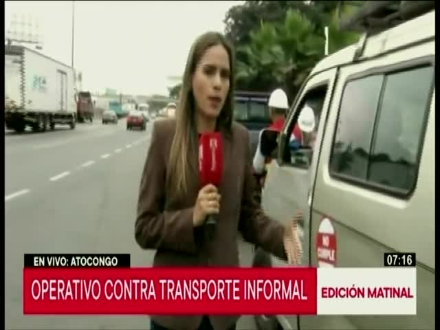 Operativo contra transporte informal en Atocongo - II