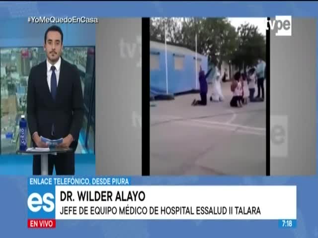 Entrevista al Dr. Wilder Alayo, jefe del equipo  médico del Hospital EsSalud II de Talara