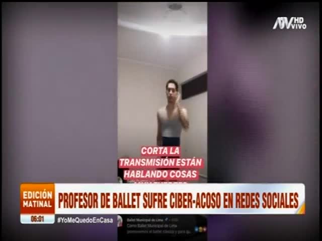 Profesor de Ballet sufre ciber-acoso en redes sociales 