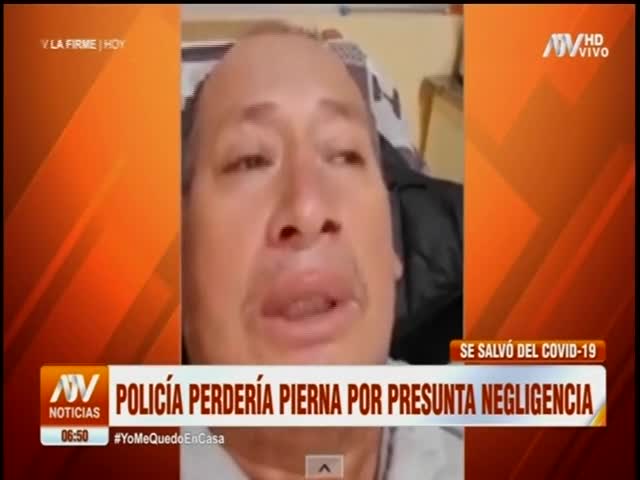 Policía perdería pierna por presunta negligencia 