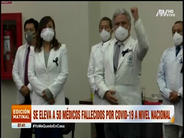 Se eleva a  50 médicos fallecidos por Covid -19  a nivel nacional 