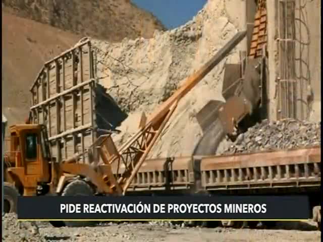 Pide reactivación de proyectos mineros 