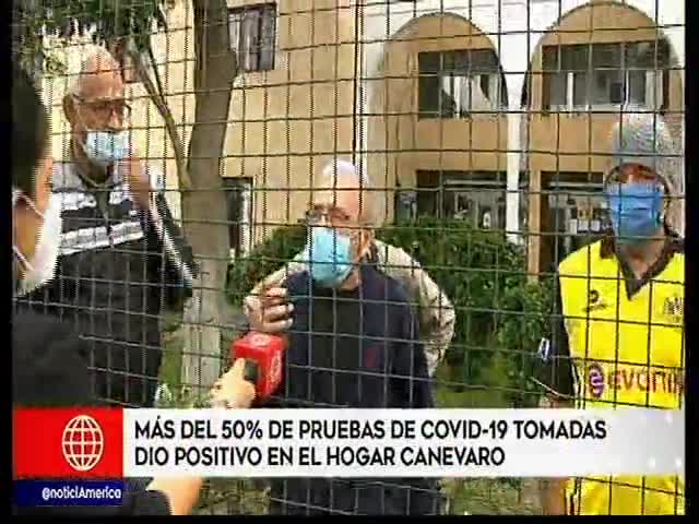 Más del 50% de pruebas de covid-19 dieron positivo en el Hogar Canevaro