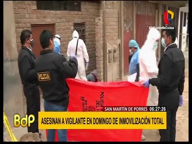 Asesinan a vigilante en domingo de inmovilización total 