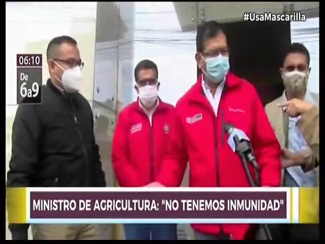 Ministro de Agricultura: No tenemos inmunidad 