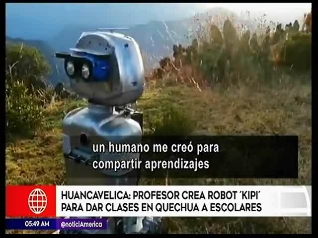 Crea a robot Kipi para dar clases en quechua