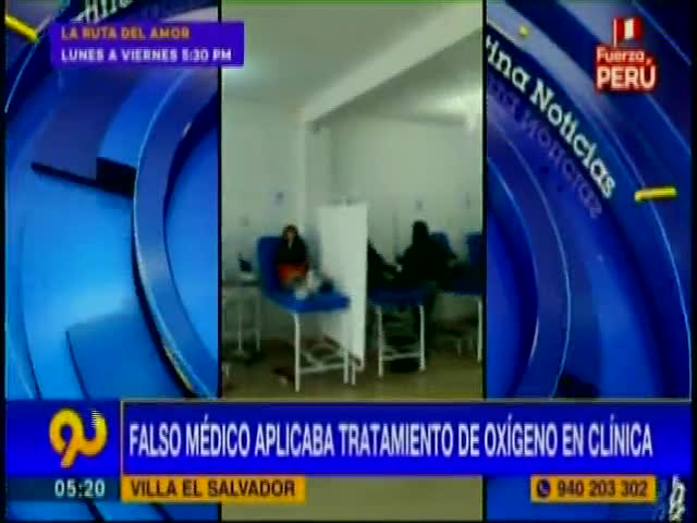 Falso médico aplicaba tratamiento de oxígeno en clínica 