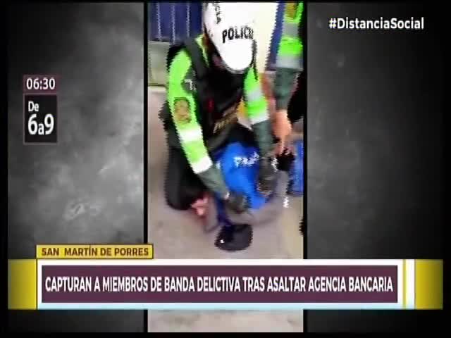 Capturan a miembros de banca delictiva tras asaltar agencia bancaria 