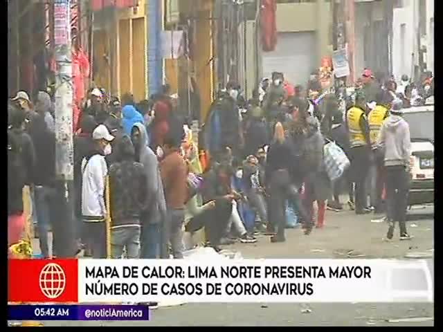 Lima norte presenta mayor número de casos de COVID