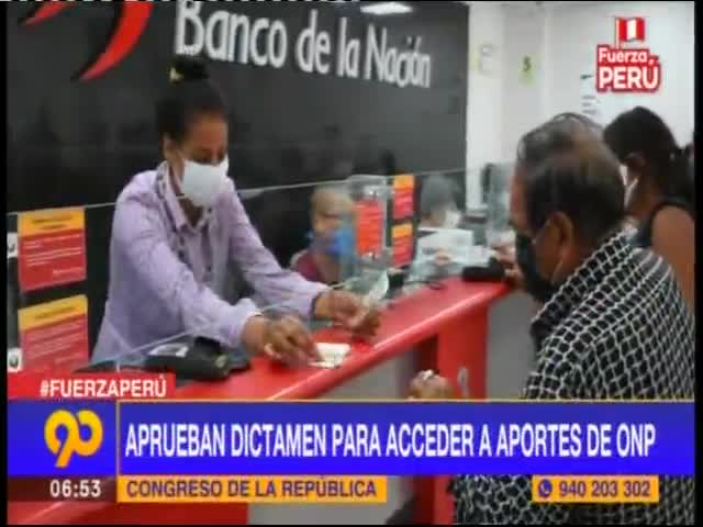 Aprueban dictamen para acceder a los aportes de la ONP