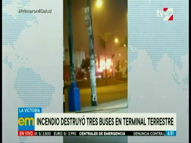 Incendio en La Victoria 