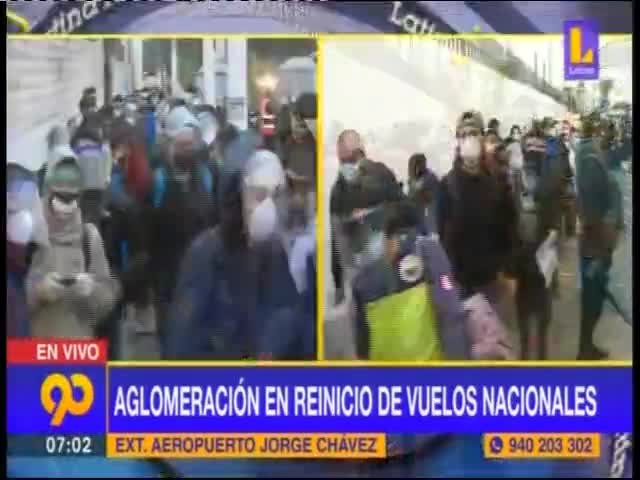 Reporte desde el aeropuerto Jorge Chávez