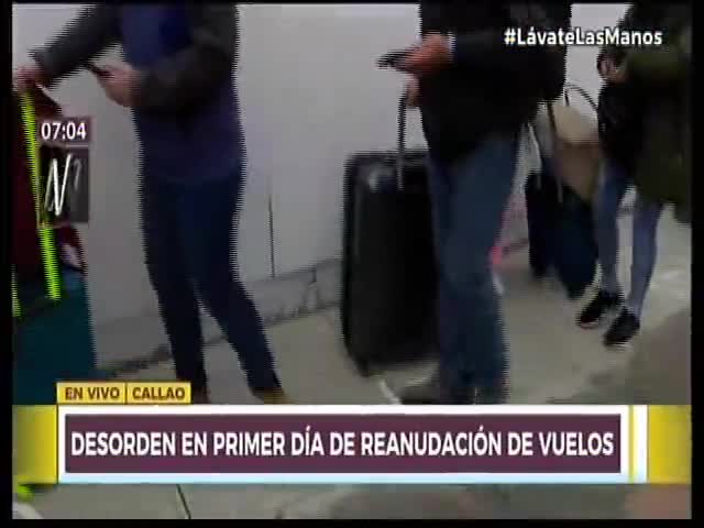 Aglomeraciones en el aeropuerto Jorge Chávez 