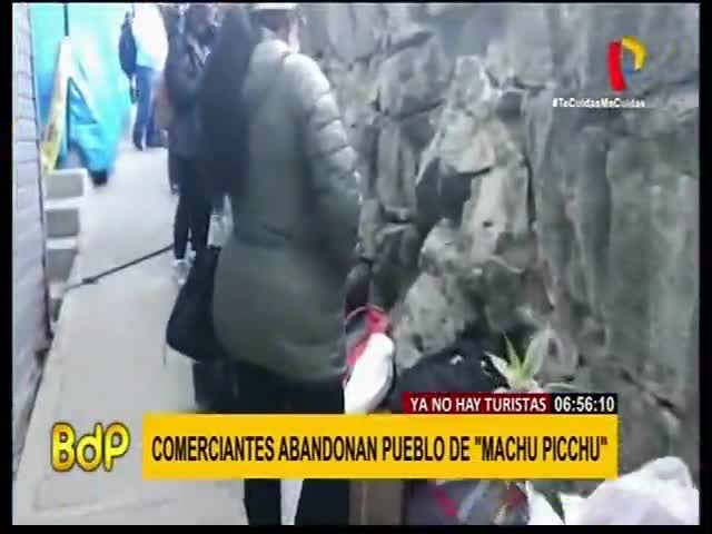 Comerciantes abandonan pueblo de Machu Picchu 