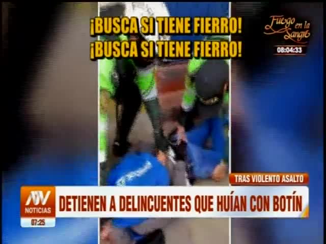 Detienen  a delincuentes que huían con botín 