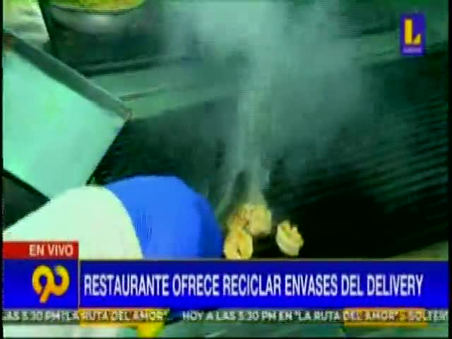 Restaurante ofrece reciclar envases del delivery 