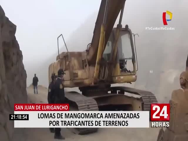 Lomas de Mangomarca amenazadas por traficantes de terrenos