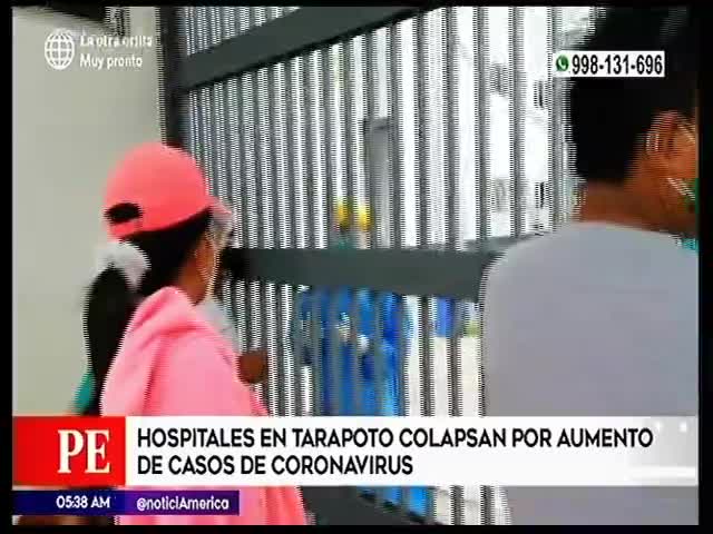 Hospitales colapsados en Tarapoto