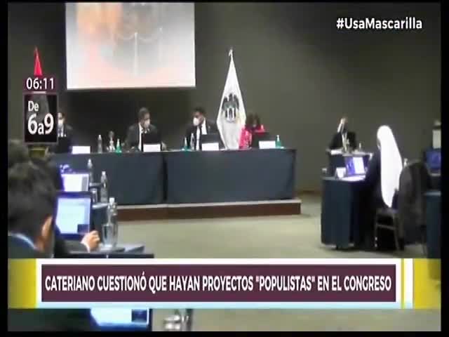 Cateriano cuestionó que hayan proyectos populistas 