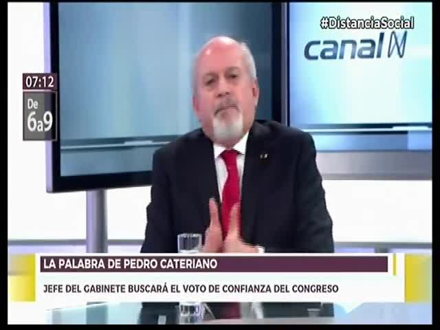 La palabra de Pedro Cateriano 