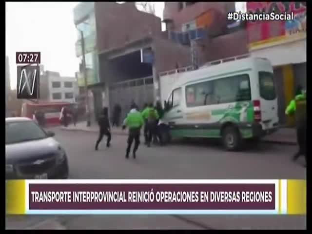 Transporte interprovincial reinició operaciones en regiones 