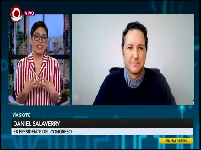 Entrevista al ex presidente del Congreso Daniel Salaverry