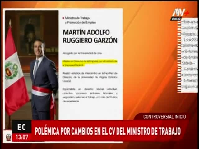 Polémica por el CV del nuevo ministro