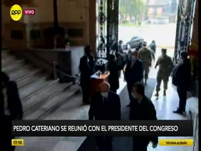 Cateriano se reunió con el presidente del Congreso 