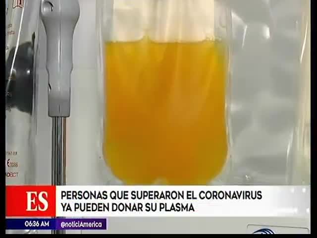 Personas que superaron el coronavirus ya pueden donar su plasma 