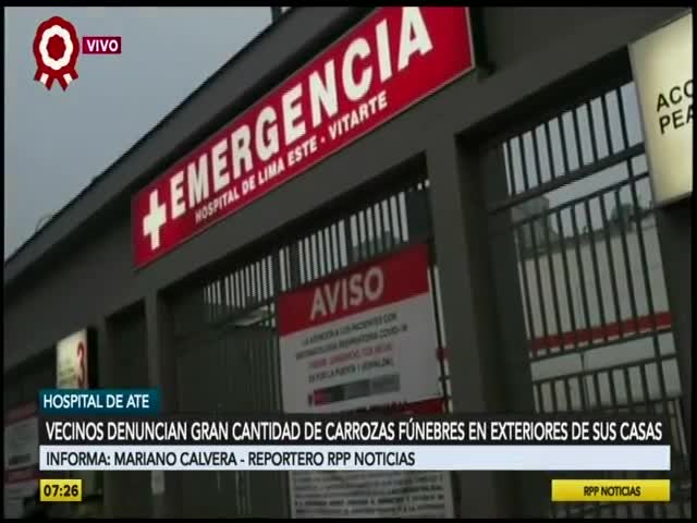 Vecinos denuncian gran cantidad de carrozas fúnebres en exteriores de sus casas