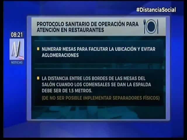 Protocolos sanitarios para restaurantes