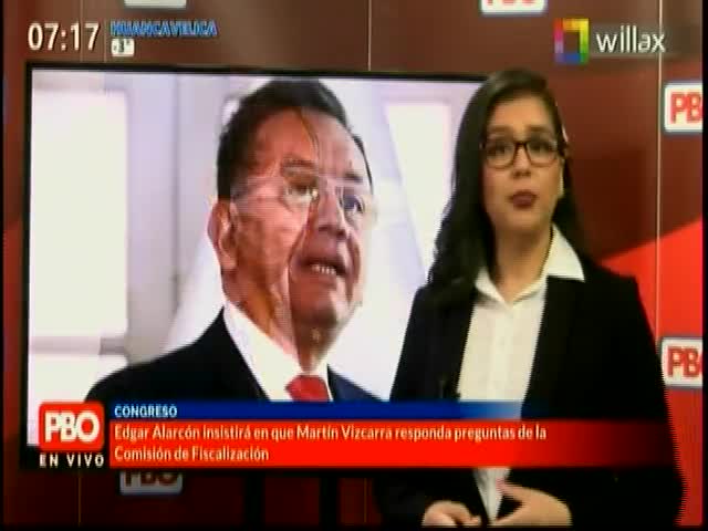 Edgar Alarcón insistirá en que Martín Vizcarra responda preguntas de la Comisión de Fiscalización