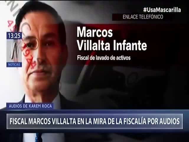 Fiscal Marcos Villalta en la mira de la Fiscalía por audios 