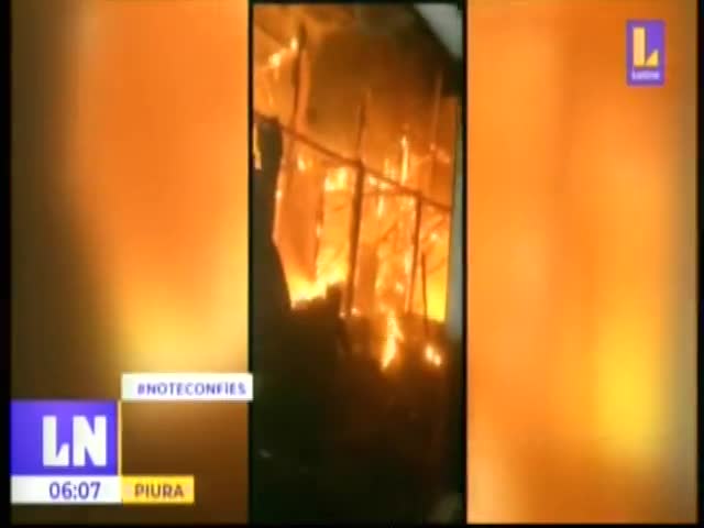 Dos niños mueren en incendió en Máncora 