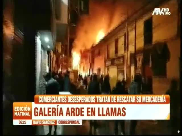 Incendio en Huánuco