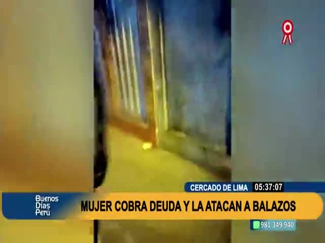 Mujer cobra deuda y la atacan a balazos 