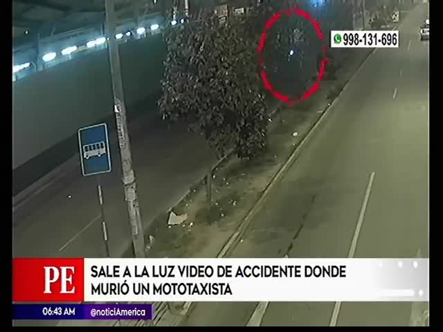 Video revela accidente en San Juan de Miraflores