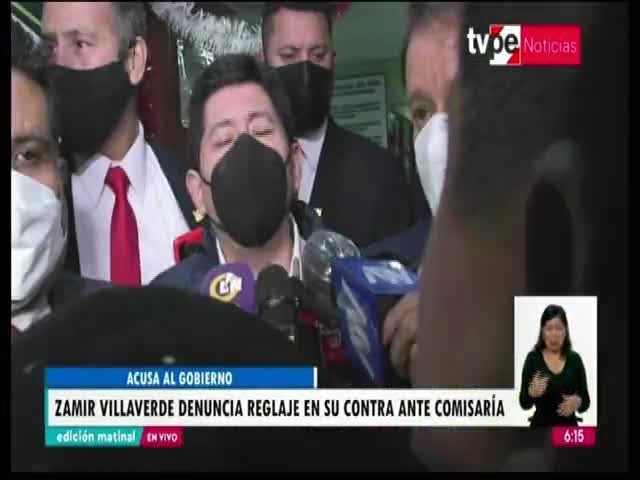 Villaverde denuncia reglaje en su contra ante comisaría 