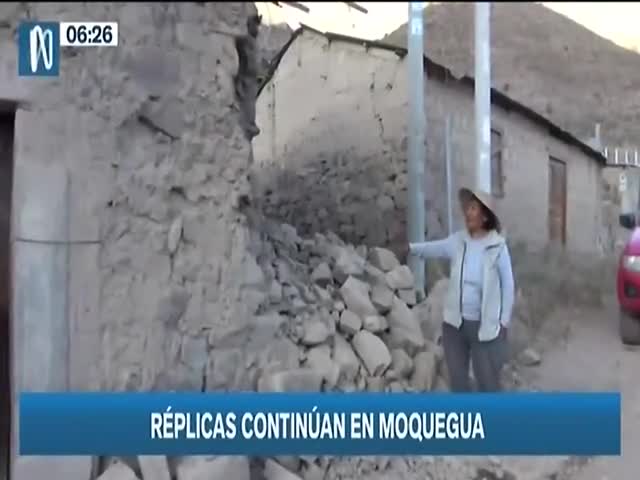 Réplicas continúan en Moquegua