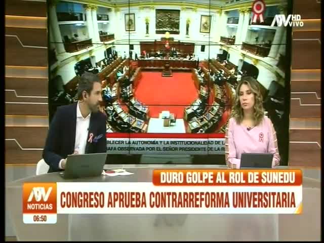 Congreso aprueba contrarreforma universitaria 