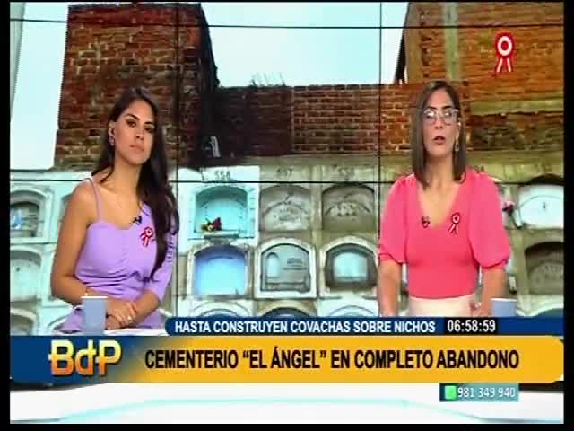 Cementerio El Ángel en completo abandono