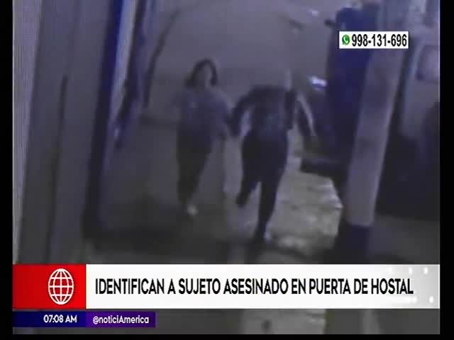  Identifican a sujeto asesinado en la puerta de un hostal (NR)