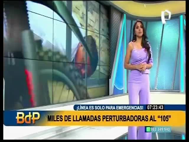 Miles de llamadas perturbadoras al 105